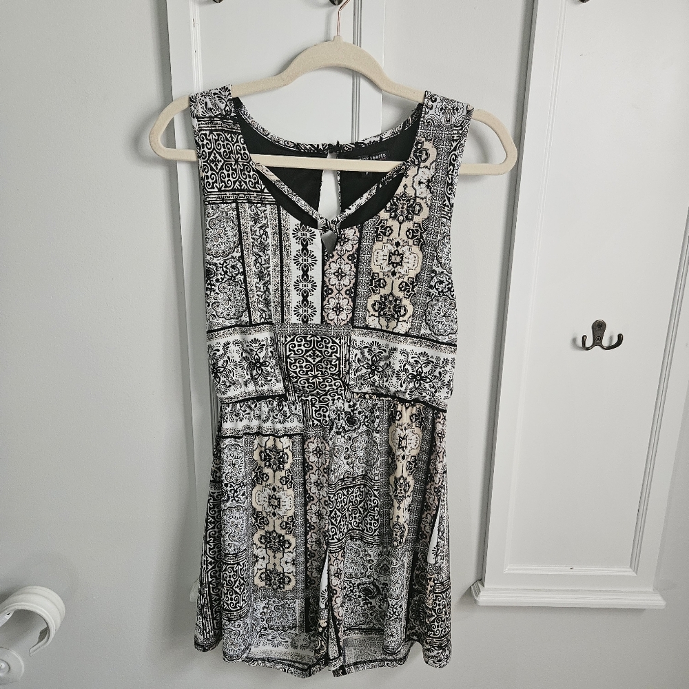 Mixed Print Romper